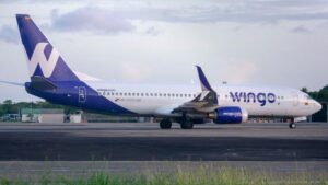 A Wingo jet ready to take off.