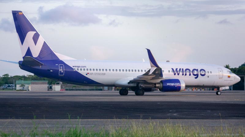 A Wingo jet ready to take off.